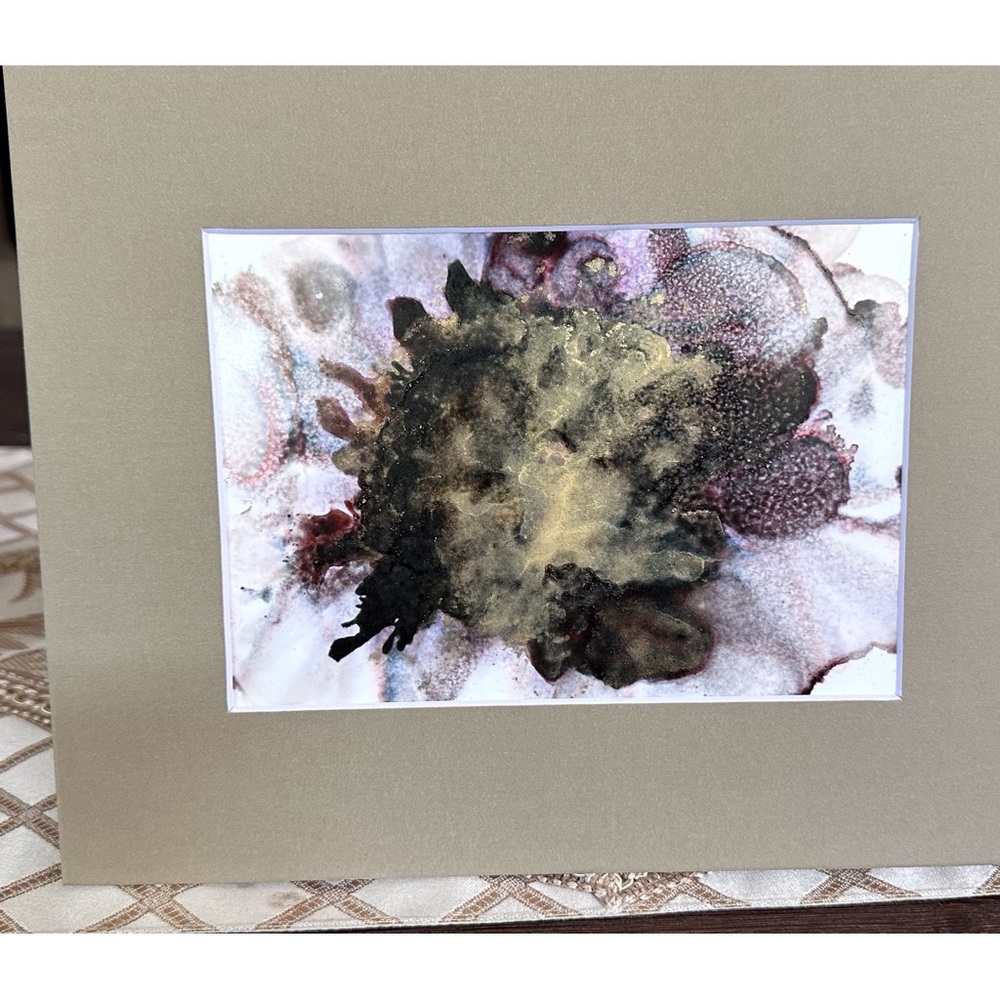 Hand made original abstract alcohol ink wall decor painting